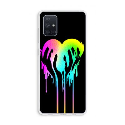 Hold My Heart: Galaxy A71 Transparant Hoesje