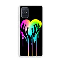 Hold My Heart: Galaxy A71 Transparant Hoesje