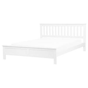 Beliani - MAYENNE - Tweepersoonsbed - Wit - 160 x 200 cm - Dennenhout