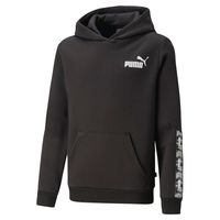 PUMA Essentials Tape Camo Fleece Hoodie Kids Zwart Wit