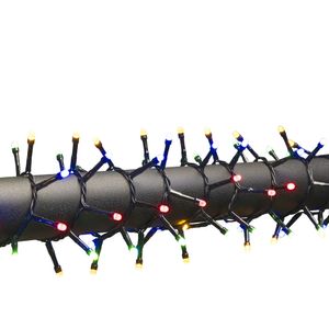 Konstsmide 3871-530 Lichtketting Buiten werkt op het lichtnet Aantal lampen 1500 LED Meerkleurig Verlichte lengte: 32.98 m Frosted