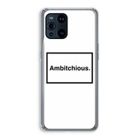 Ambitchious: Oppo Find X3 Pro Transparant Hoesje