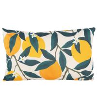 Buitenkussen citroenen - geel/groen - 30 x 50 cm - Water en UV bestendig - kussentje voor buiten