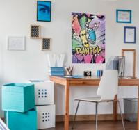 Graffiti poster spuitbus met naam Graffiti poster spuitbus met naam