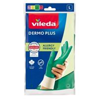 Vileda Dermo Plus “L” Handschoenen Groen Katoen, Nitril Vileda Dermo Plus “L” Handschoenen Groen Katoen, Nitril