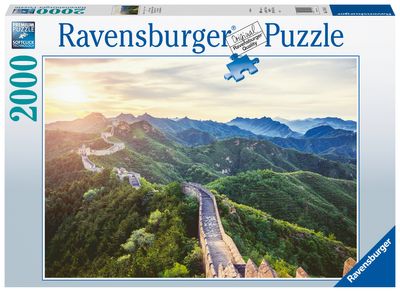 Ravensburger puzzel 2000 stukjes chinese muur in het zonlicht