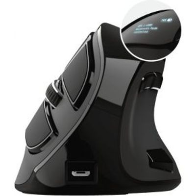 Trust Voxx Draadloze Ergonomische Muis Zwart