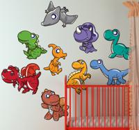 Sticker kinderkamer set dinosaurussen