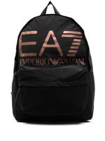 Ea7 Emporio Armani sac à dos à logo imprimé - Noir - thumbnail