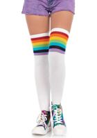 Over the knee Regenboog Sokken