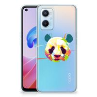 OPPO A96 | OPPO A76 Telefoonhoesje met Naam Panda Color - thumbnail