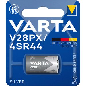 Varta Silver-Oxide Battery 4SR44 | 6.2 V DC | 145 mAh | Grijs / Zilver | 1 stuks - VARTA-V28PX VARTA-V28PX