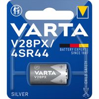 Varta Silver-Oxide Battery 4SR44 | 6.2 V DC | 145 mAh | Grijs / Zilver | 1 stuks - VARTA-V28PX VARTA-V28PX
