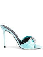 Giuseppe Zanotti mules Intrigo Knot à ornements - Bleu - thumbnail