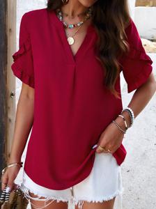 V Neck Casual Shirt