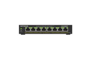 Netgear GS308EP Managed L2/L3 Gigabit Ethernet (10/100/1000) Zwart Power over Ethernet (PoE)