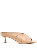 Studio Amelia mules Jane 50 mm en cuir - Marron - thumbnail