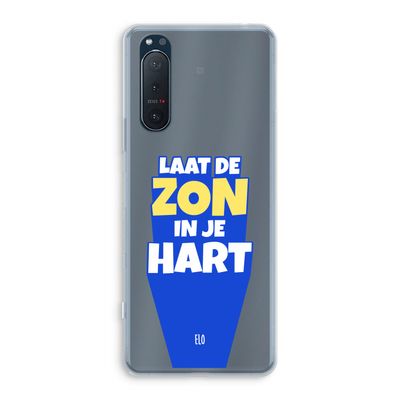 Laat de zon in je hart: Sony Xperia 5 II Transparant Hoesje