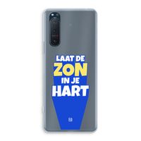 Laat de zon in je hart: Sony Xperia 5 II Transparant Hoesje