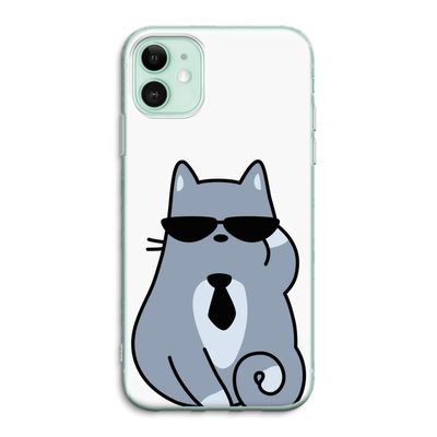 Cool cat: iPhone 11 Transparant Hoesje