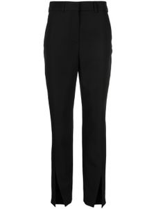 Balmain pantalon à détails de fentes - Noir