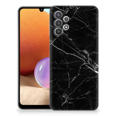 Samsung Galaxy A32 4G | A32 5G Enterprise Editie | TPU | Siliconen hoesje | Marmer Zwart - Origineel Cadeau Vader