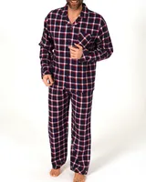 Norman flanellen heren pyjama - Red Square - thumbnail
