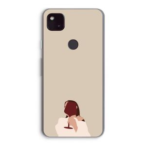 I drink wine: Google Pixel 4a 5G Transparant Hoesje