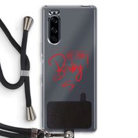 Not Your Baby: Sony Xperia 5 Transparant Hoesje met koord