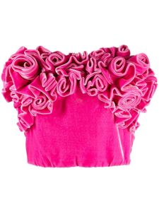 Ermanno Scervino haut bustier à fleurs - Rose