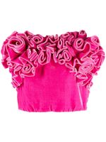 Ermanno Scervino haut bustier à fleurs - Rose - thumbnail