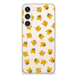 TPU bumper voor Samsung Galaxy S23 Plus Katten Emojis