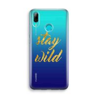 Stay wild: Huawei P Smart (2019) Transparant Hoesje