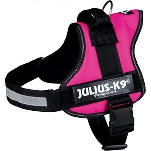 Julius k9 Power-harnas / tuig voor labels fuchsia