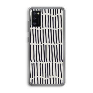 Moroccan stripes: Samsung Galaxy A41 Transparant Hoesje