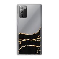 Gouden marmer: Samsung Galaxy Note 20 / Note 20 5G Transparant Hoesje