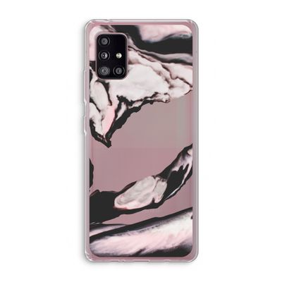 Roze stroom: Samsung Galaxy A51 5G Transparant Hoesje
