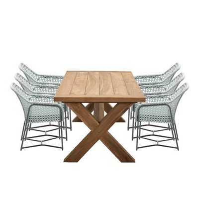 Garden Impressions Timmy tuinset 7-delig groen - Eidar tuintafel