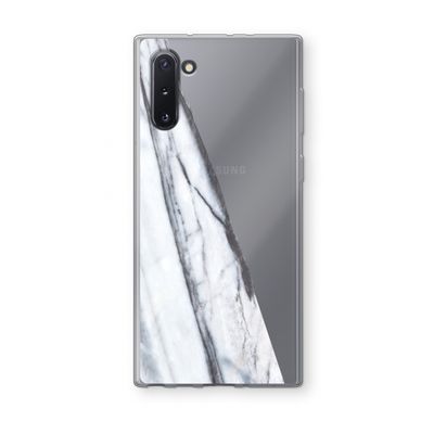 Gestreepte marmer: Samsung Galaxy Note 10 Transparant Hoesje