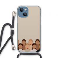Girls girls girls: iPhone 13 mini Transparant Hoesje met koord