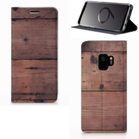 Samsung Galaxy S9 Book Wallet Case Old Wood