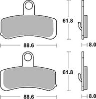 TRW Brake pad mcb 813 pc organic perf. comfort