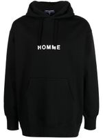 Comme des Garçons Homme hoodie à logo imprimé - Noir