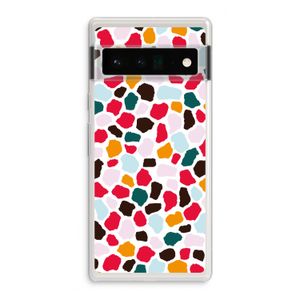 Colored Giraffe: Google Pixel 6 Pro Transparant Hoesje