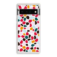 Colored Giraffe: Google Pixel 6 Pro Transparant Hoesje