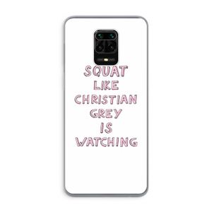 Christian Grey: Xiaomi Redmi Note 9 Pro Transparant Hoesje