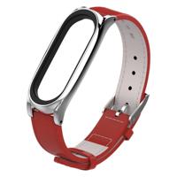 Mijobs top-nerf leder band voor Xiaomi mi band 3 & 4 polsbandjes Screwless magnetische armband Smart band vervangen accessoires host niet inbegrepen