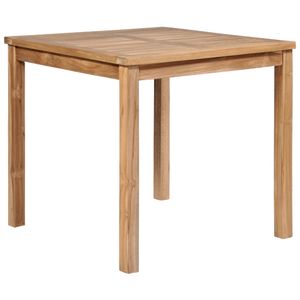 Tuintafel 80x80x77 cm massief teakhout