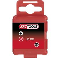 KS Tools 911.2211 9112211 Kruis-bit PH 1 Vernikkeld E 6.3 5 stuk(s) KS Tools 911.2211 9112211 Kruis-bit PH 1 Vernikkeld E 6.3 5 stuk(s)