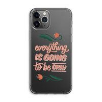 Optimistic flower girl: iPhone 11 Pro Max Transparant Hoesje